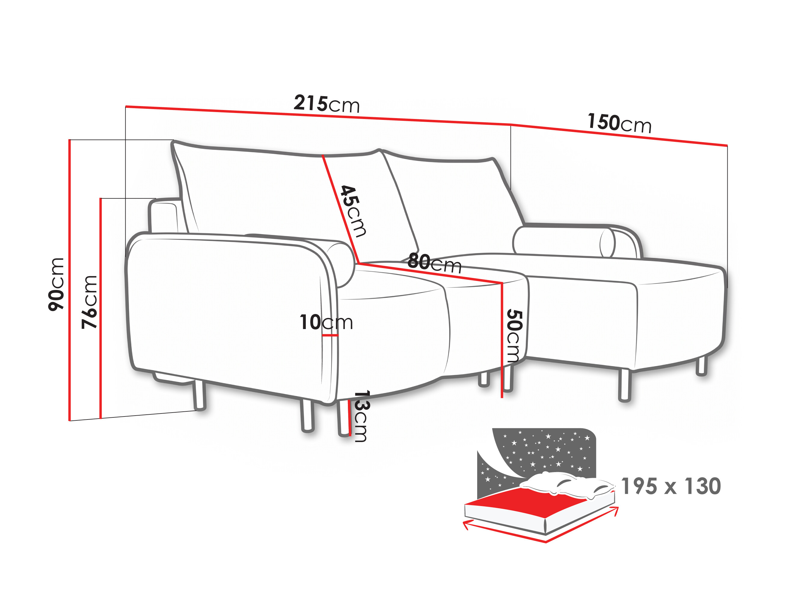 Γωνιακός Καναπές Lufkin 157 (Gerra 80)
