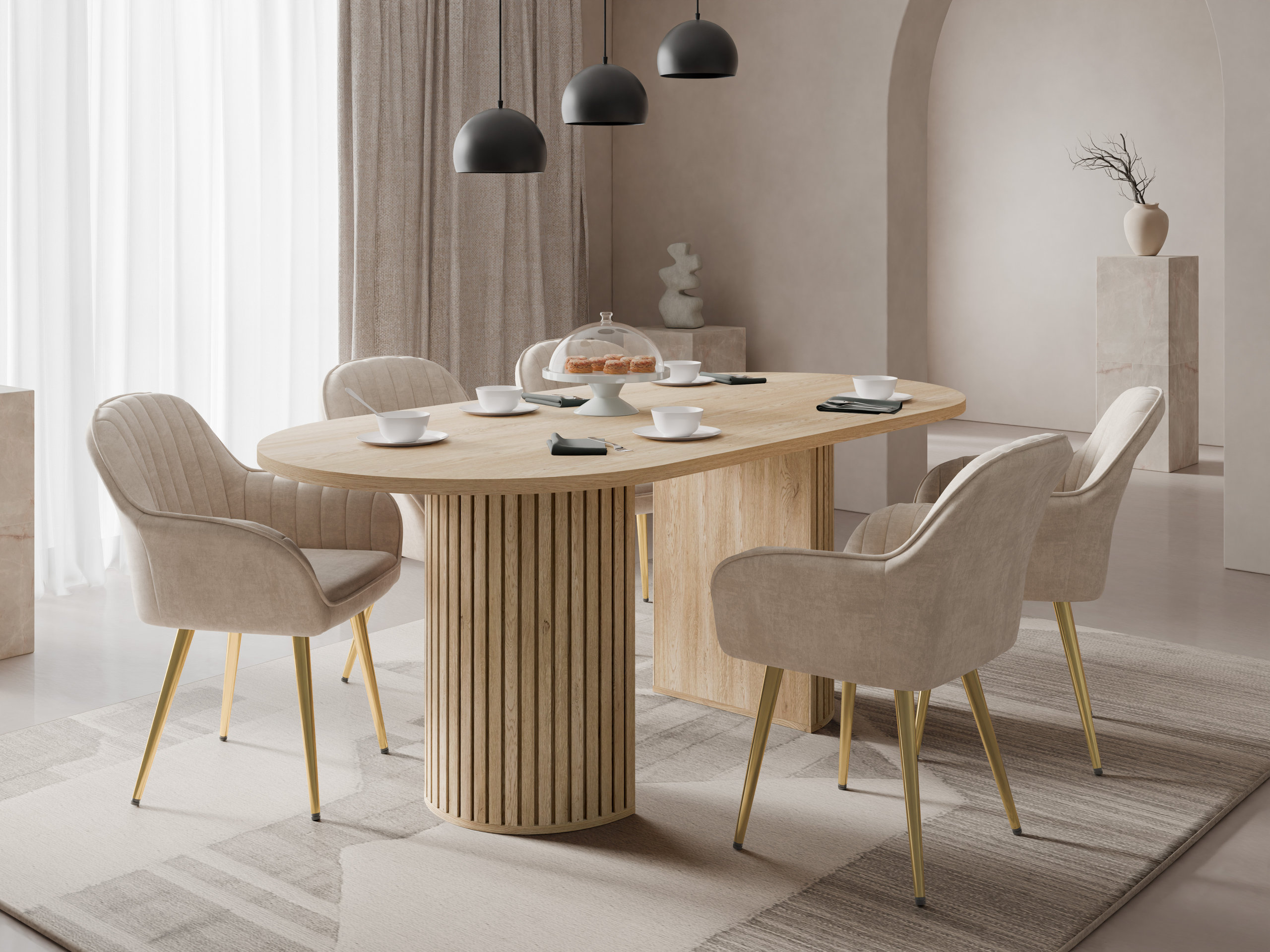 Τραπέζι Comfivo Ulma (Cremona δρυς)