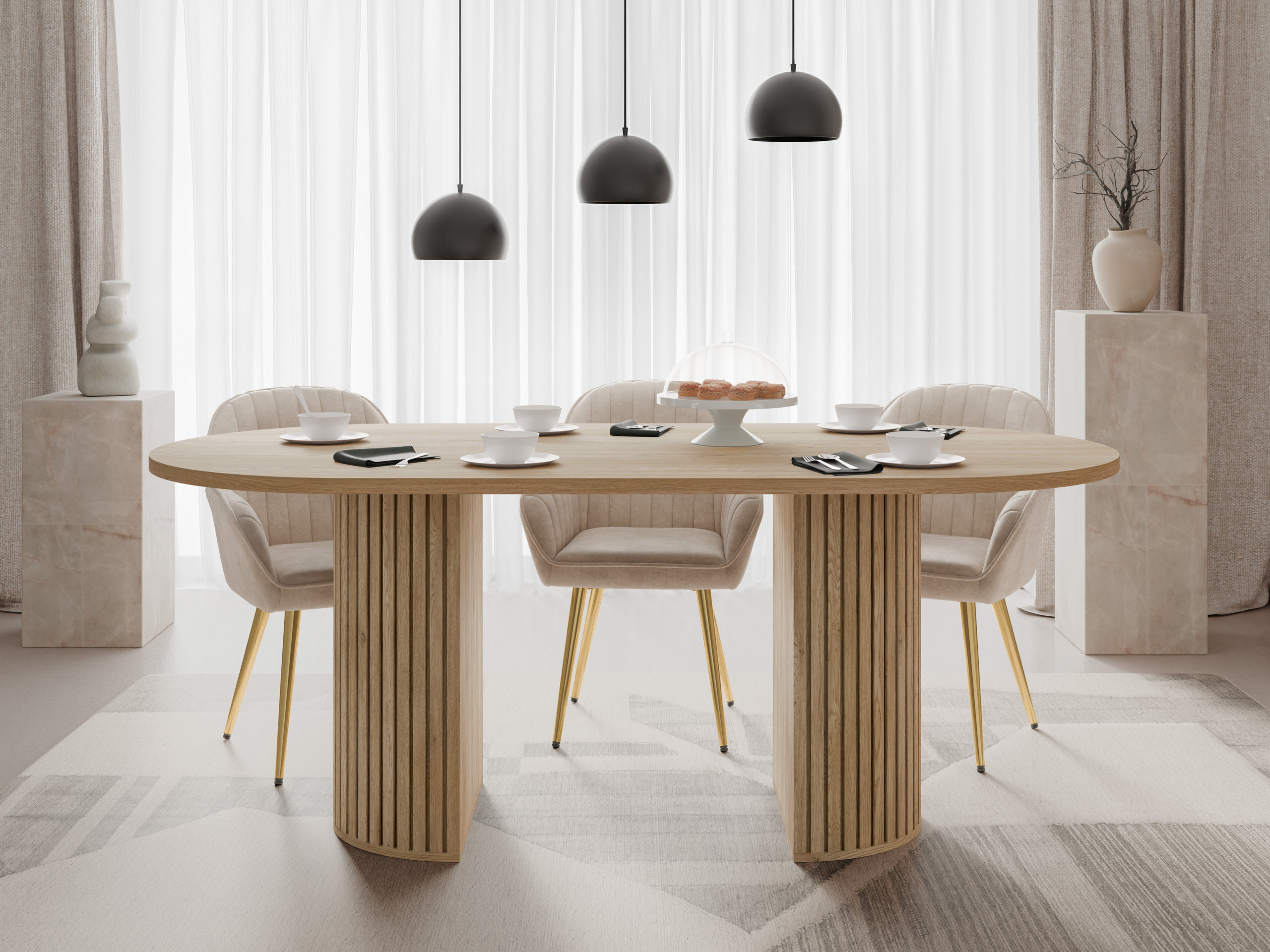 Τραπέζι Comfivo Ulma (Cremona δρυς)