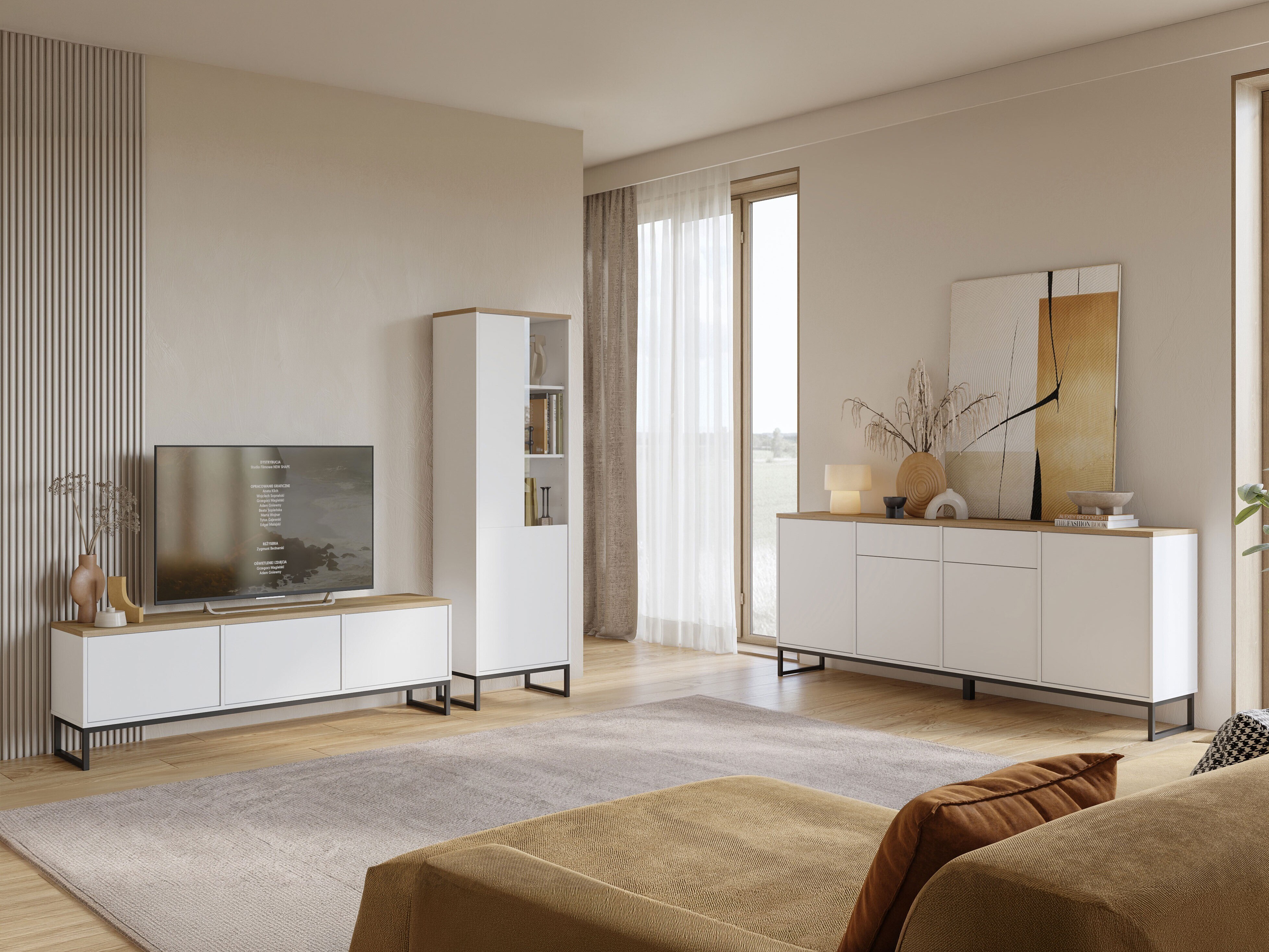 Συρταριέρα Camtolo 102 (Άσπρο + Ελαφριά δρυς)