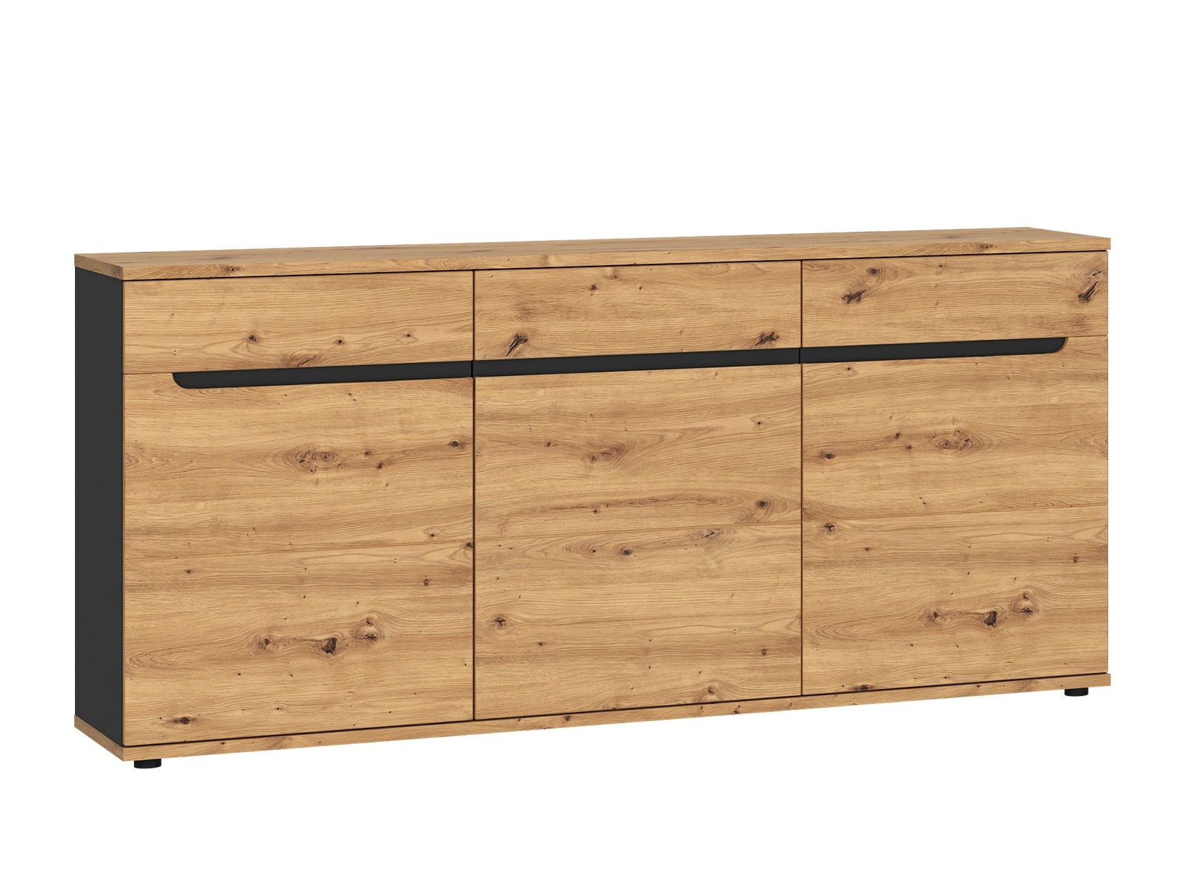 Συρταριέρα Deldori 104 (Artisan βελανιδιά + Ανθρακί)