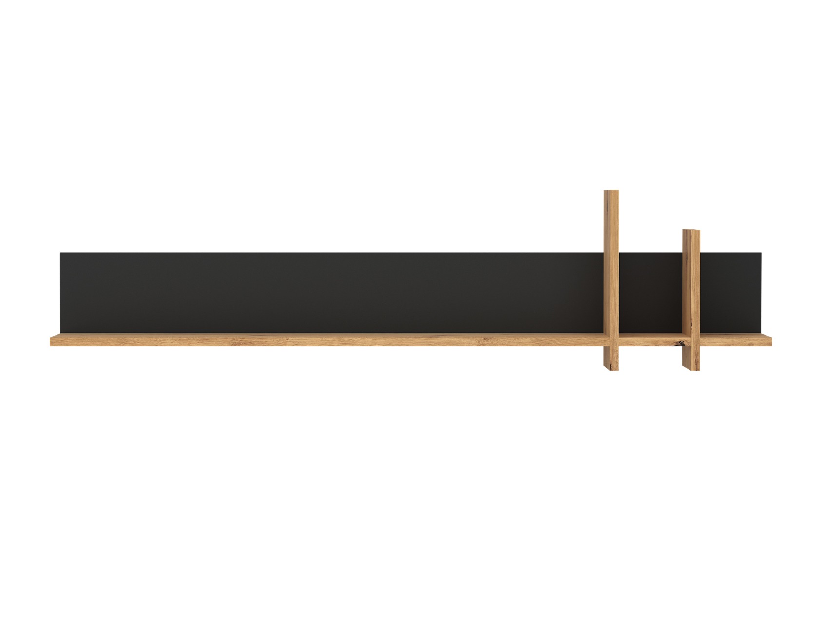 Ράφι τοίχου Deldori 111 (Artisan βελανιδιά + Ανθρακί)