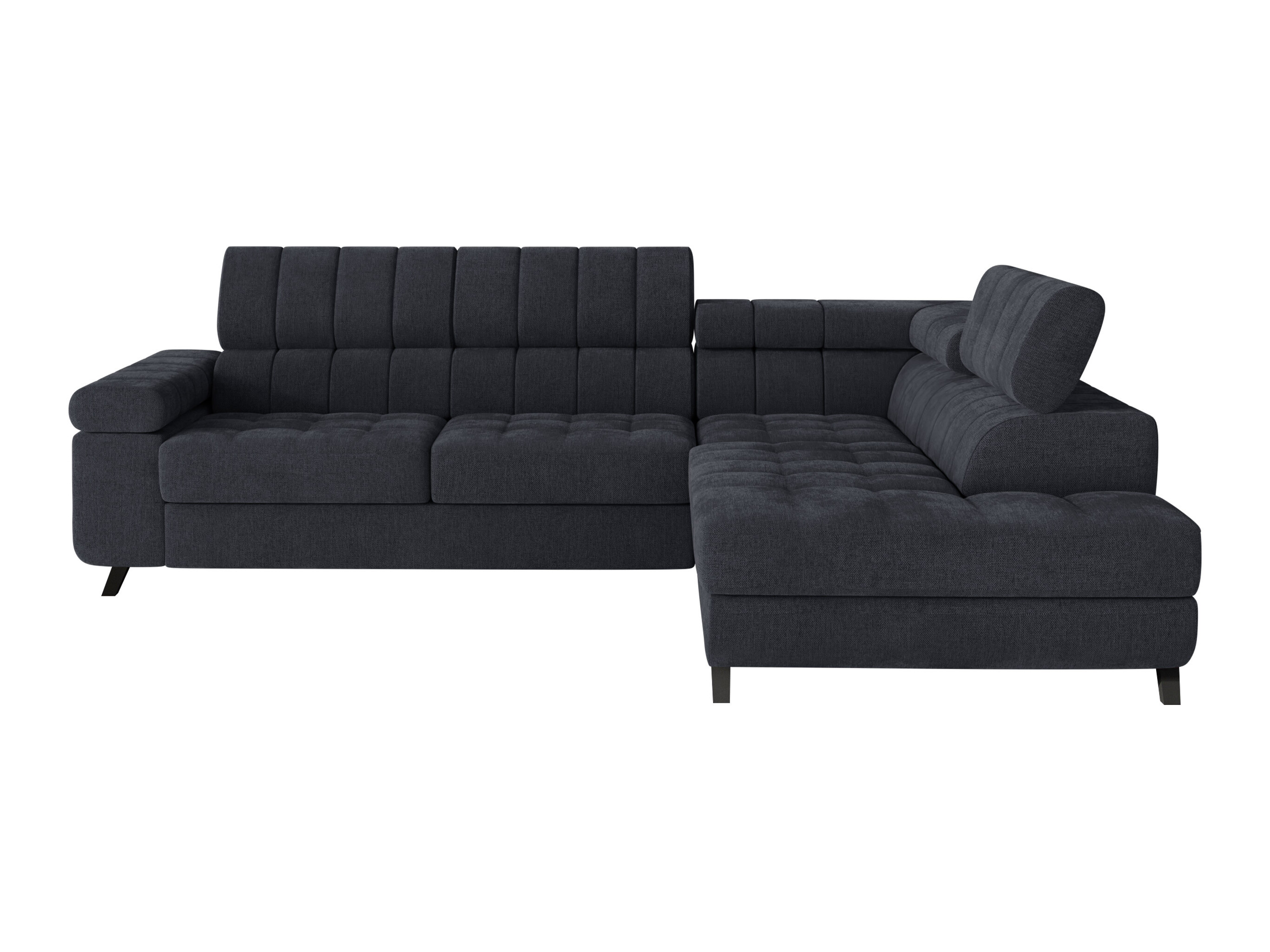 Γωνιακός Καναπές Comfivo Agnus (Spirit Black)