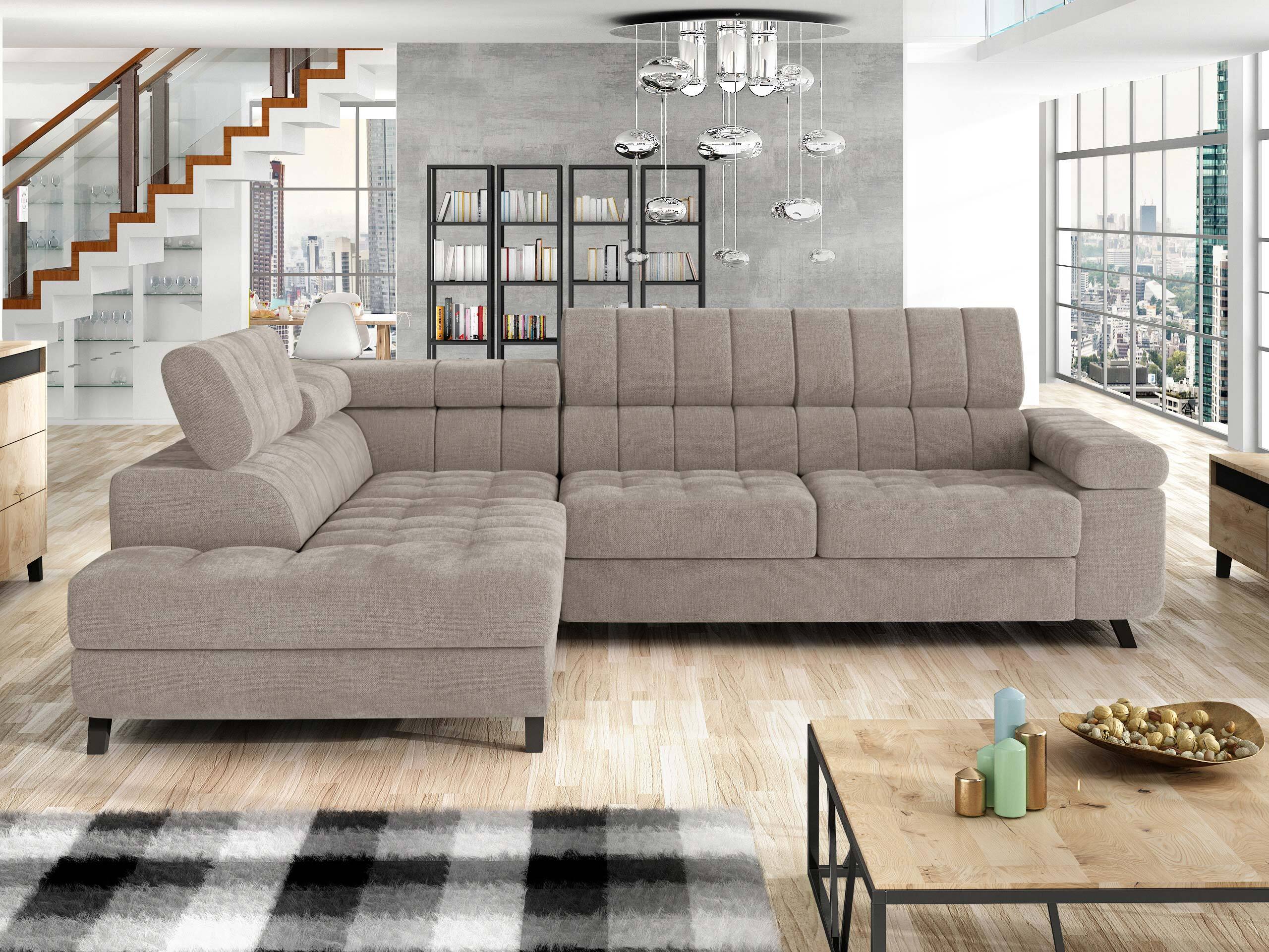 Γωνιακός Καναπές Comfivo Agnus (Spirit Taupe)