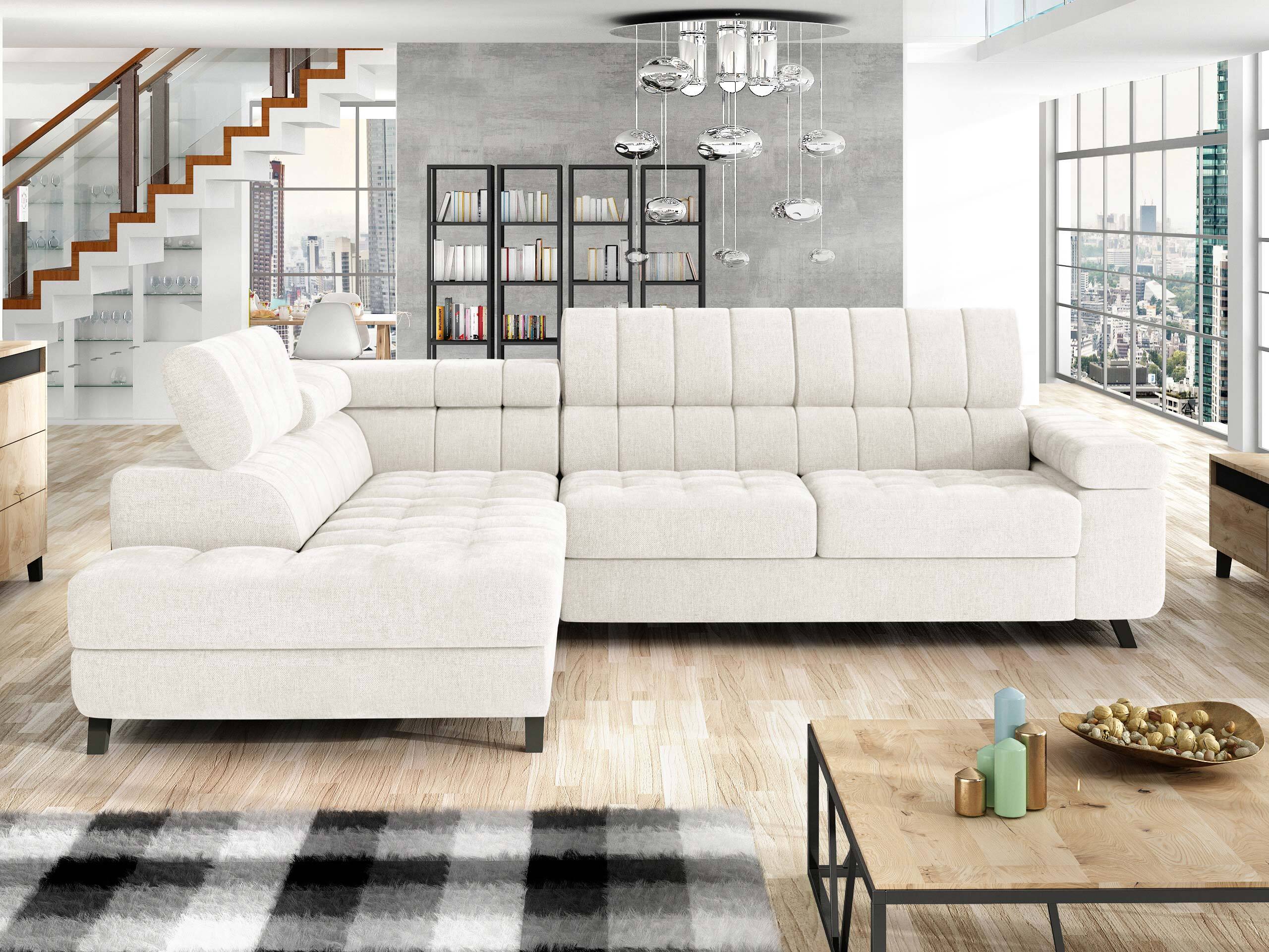 Γωνιακός Καναπές Comfivo Agnus (Spirit White)