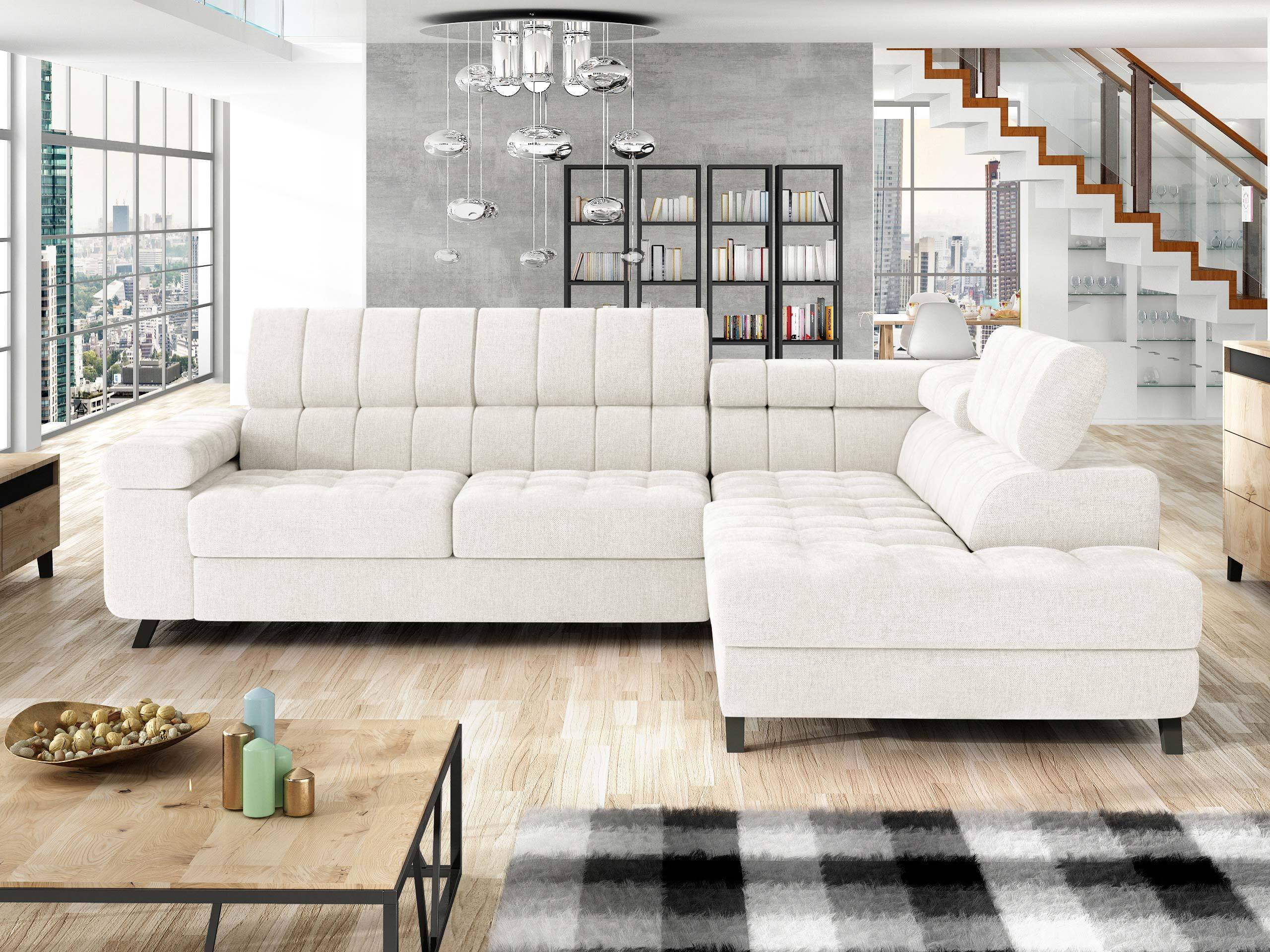 Γωνιακός Καναπές Comfivo Agnus (Spirit White)