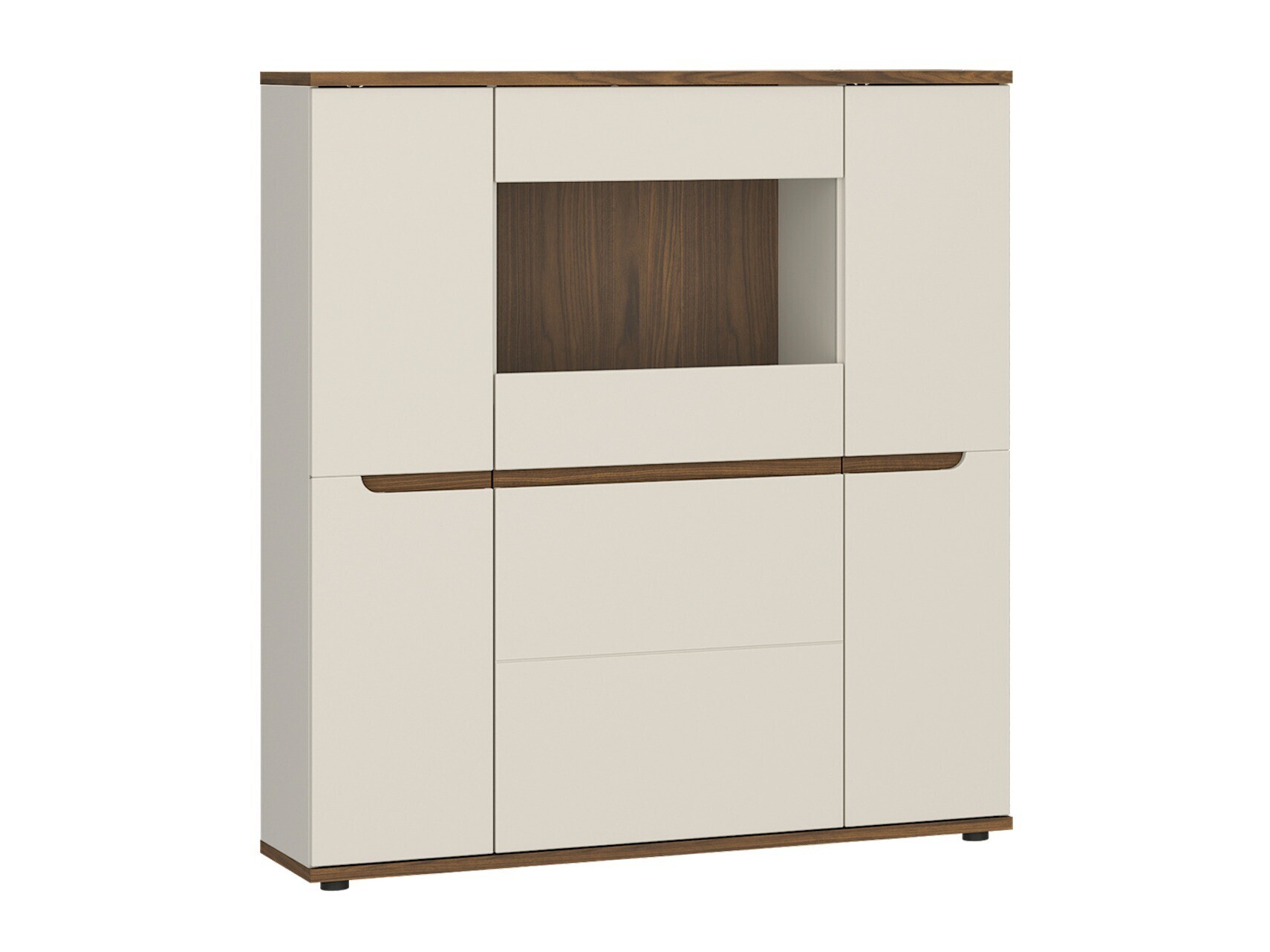 Μπουφέ Deldori 103 (Καρυδί + Κασμίρι)