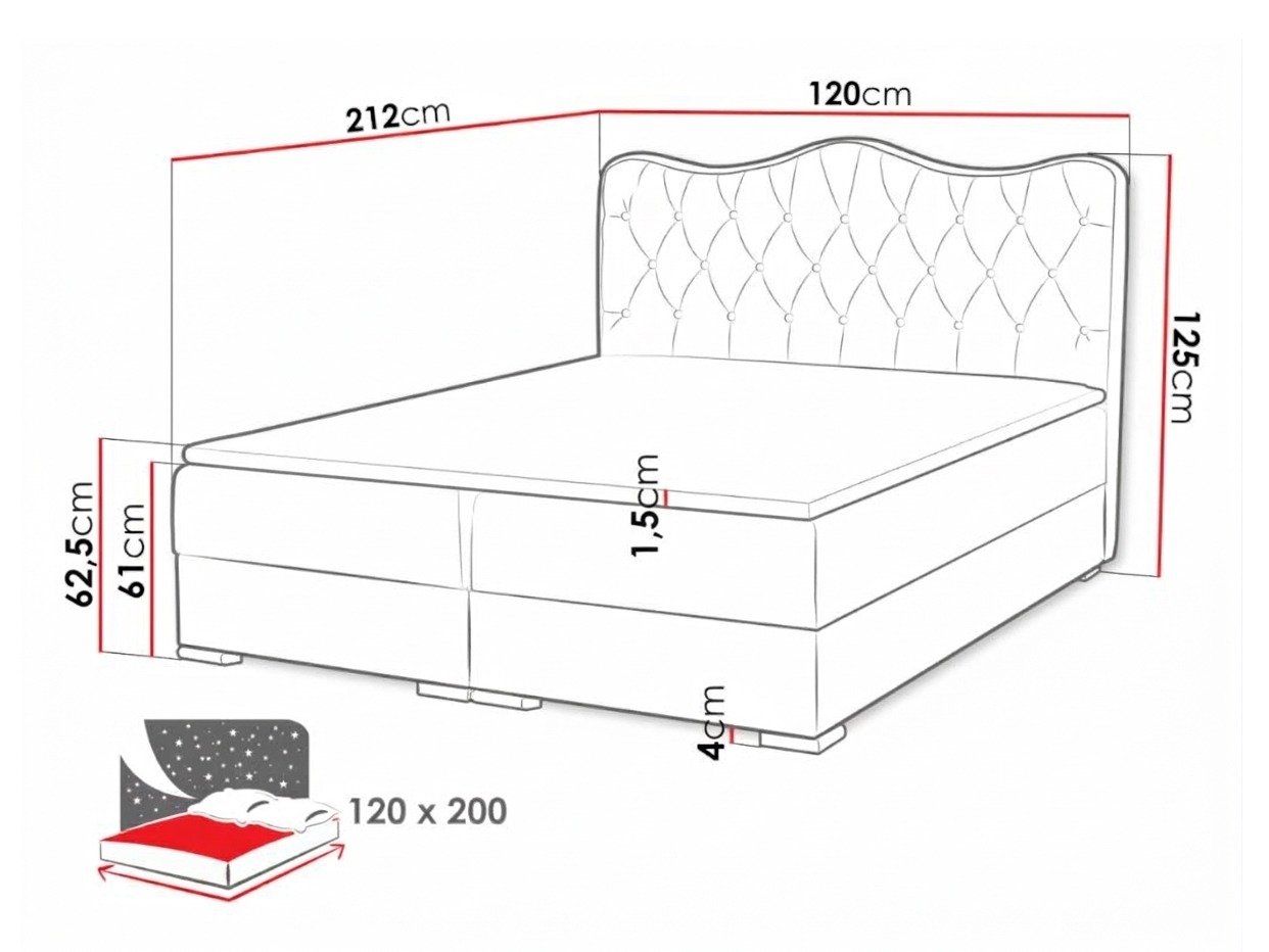 Κρεβάτι continental Tectum (Soft 010A)