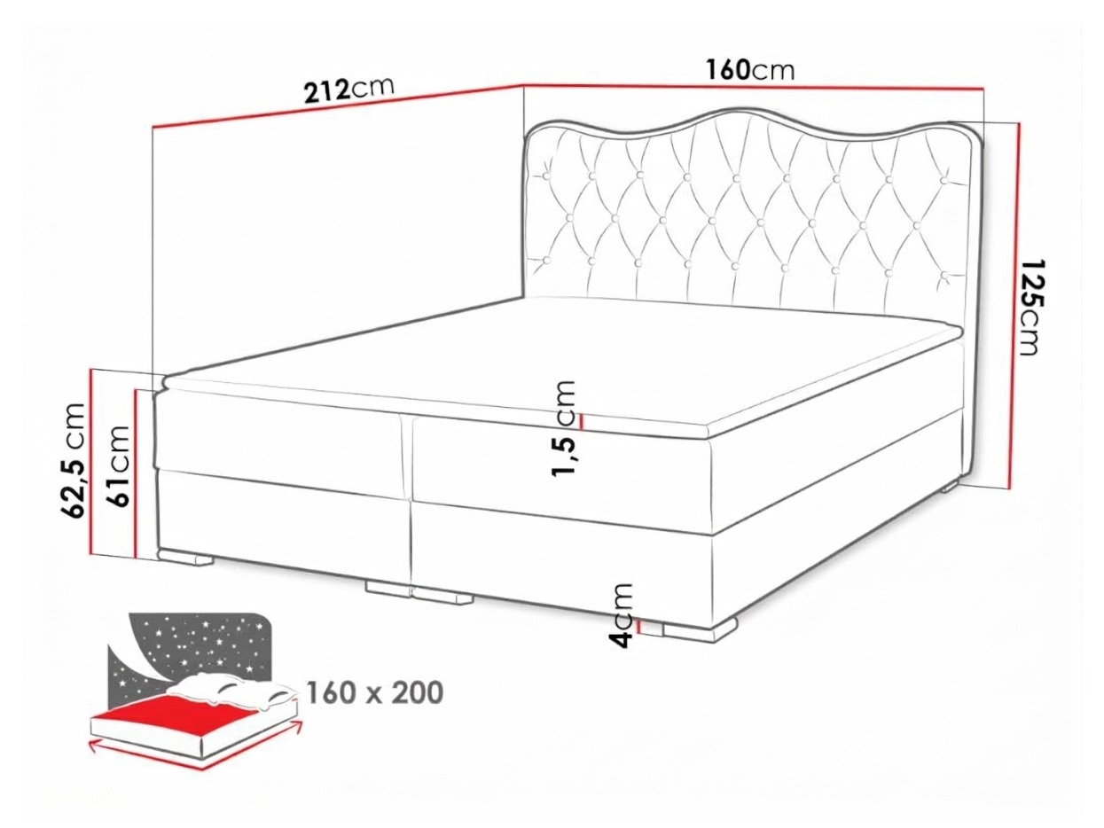 Κρεβάτι continental Tectum (Soft 010A)