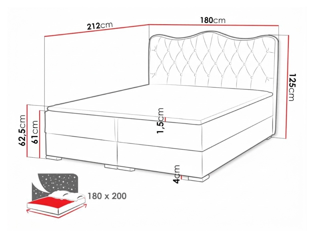 Κρεβάτι continental Tectum (Soft 010A)