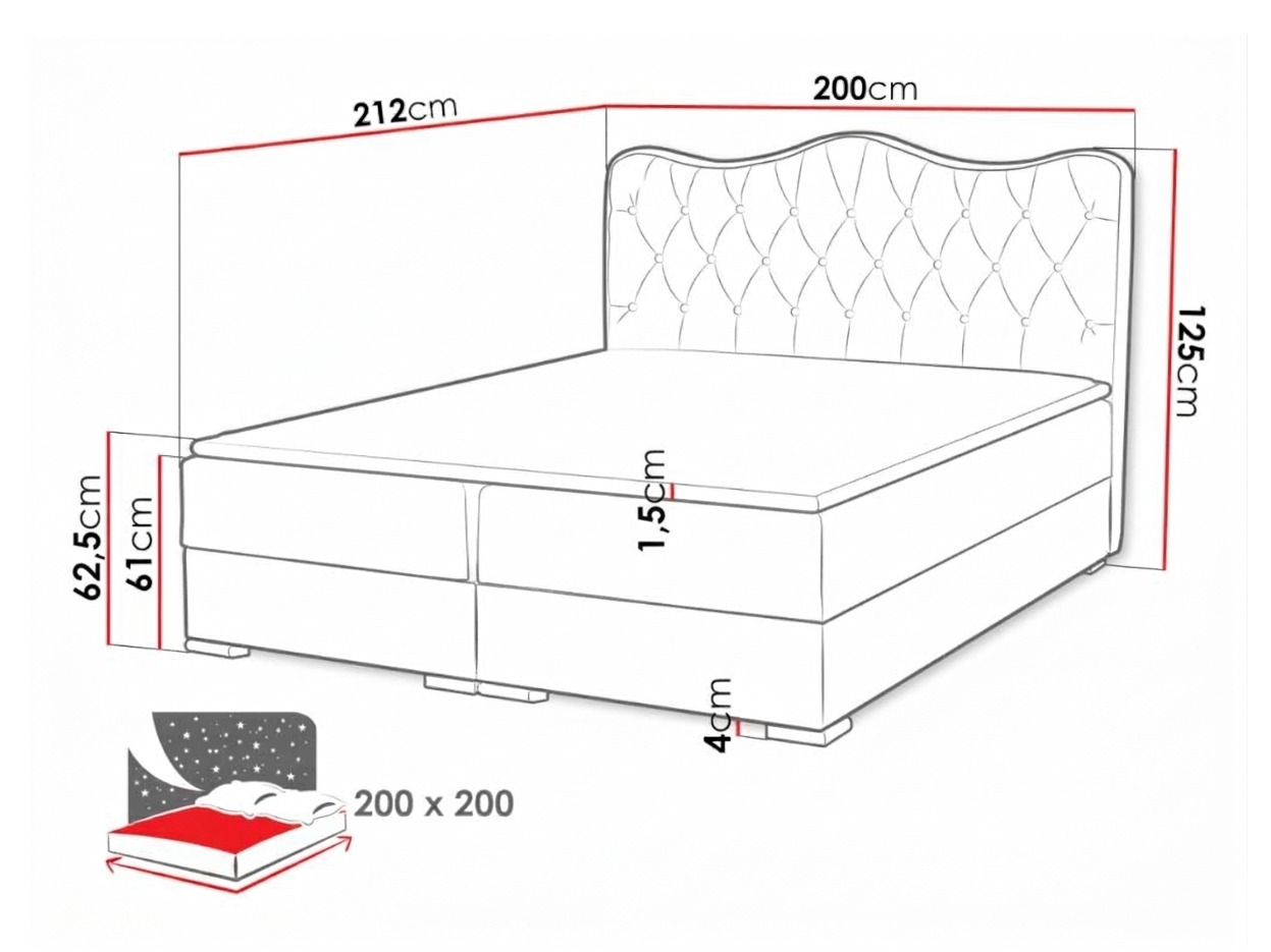 Κρεβάτι continental Tectum (Soft 010A)