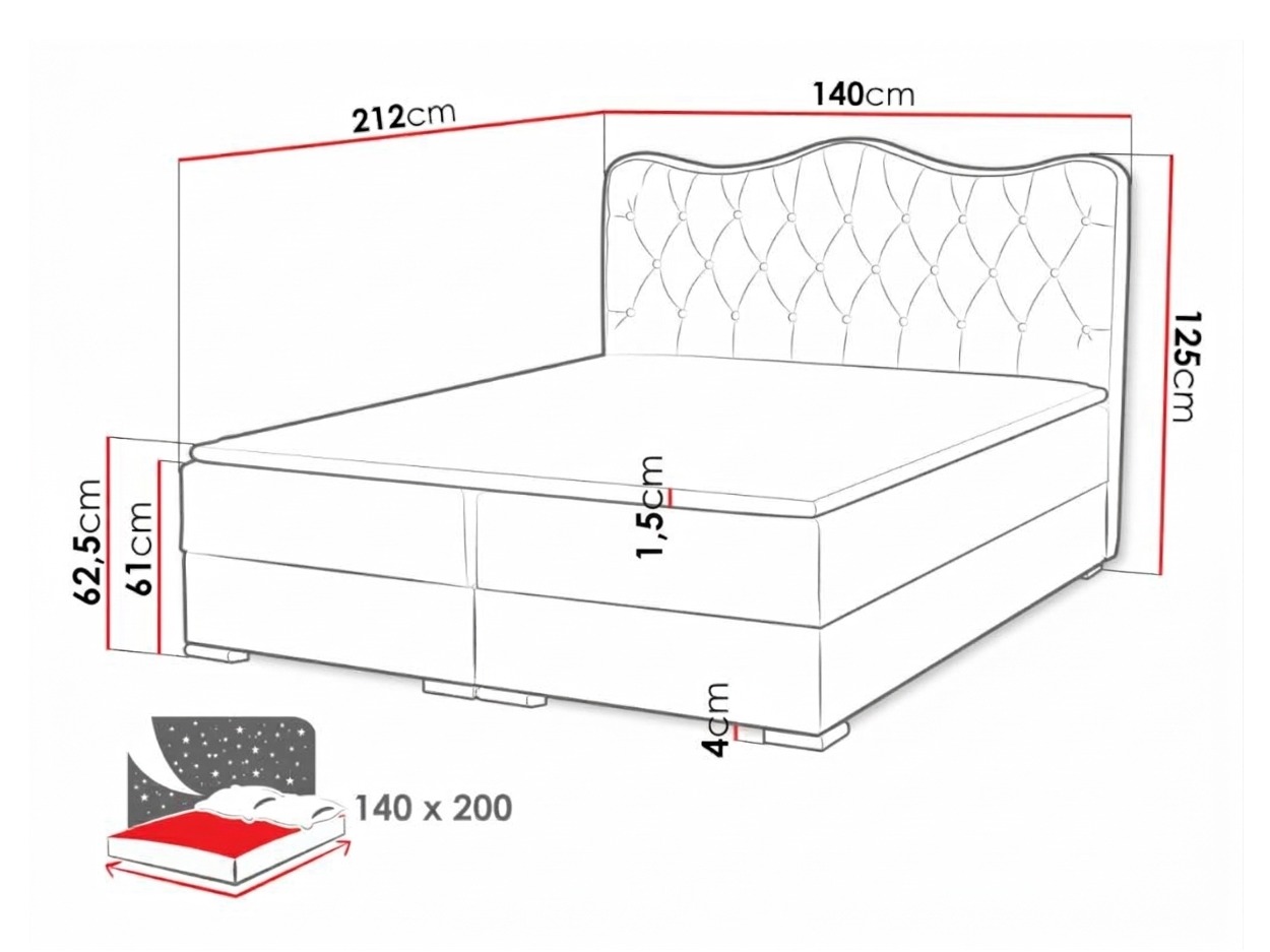Κρεβάτι continental Tectum (Soft 020)