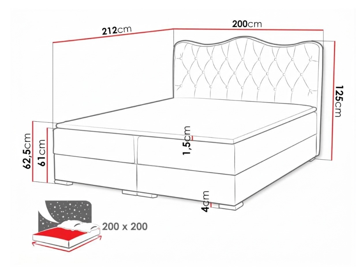 Κρεβάτι continental Tectum (Soft 020)