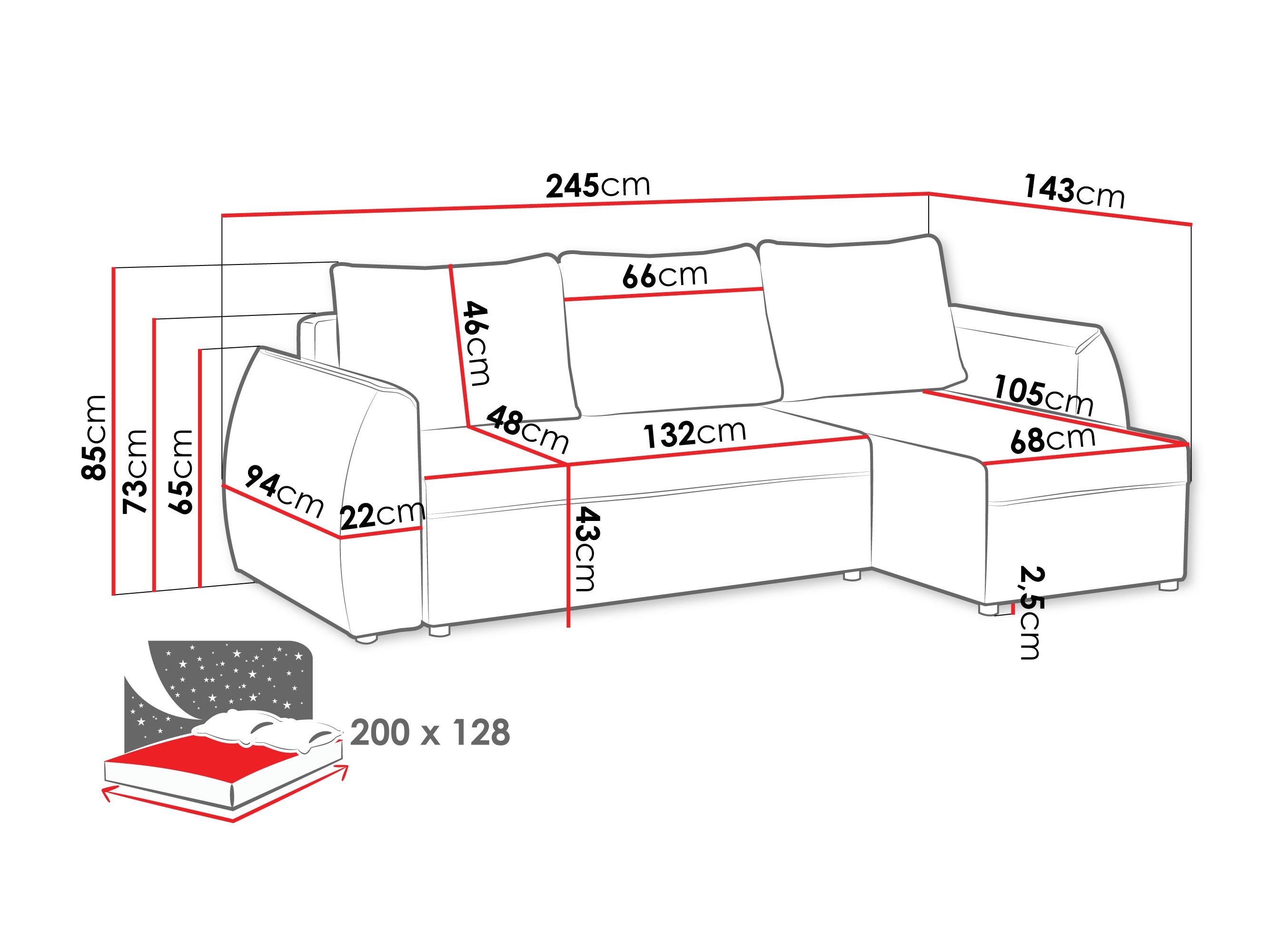 Γωνιακός Καναπές Vineland 176 (Lumo 30)